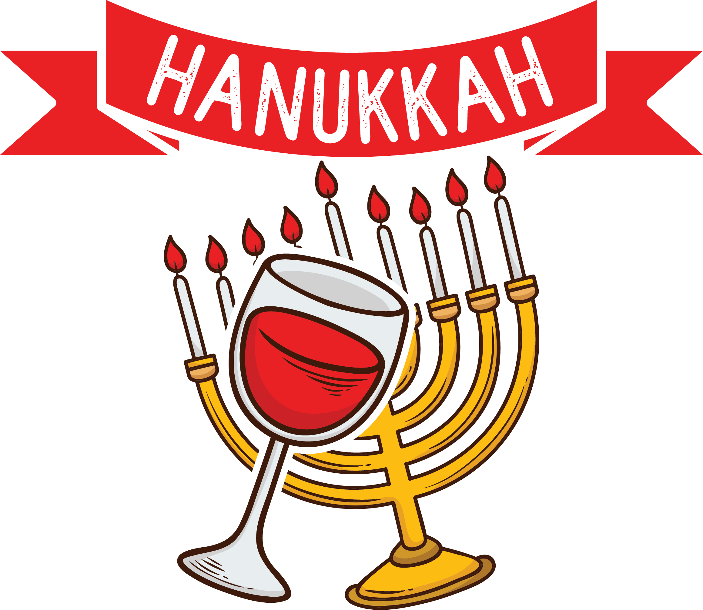 Hanukkah DTF Transfers Ready To press Adult Size - Panda DTF Transfers
