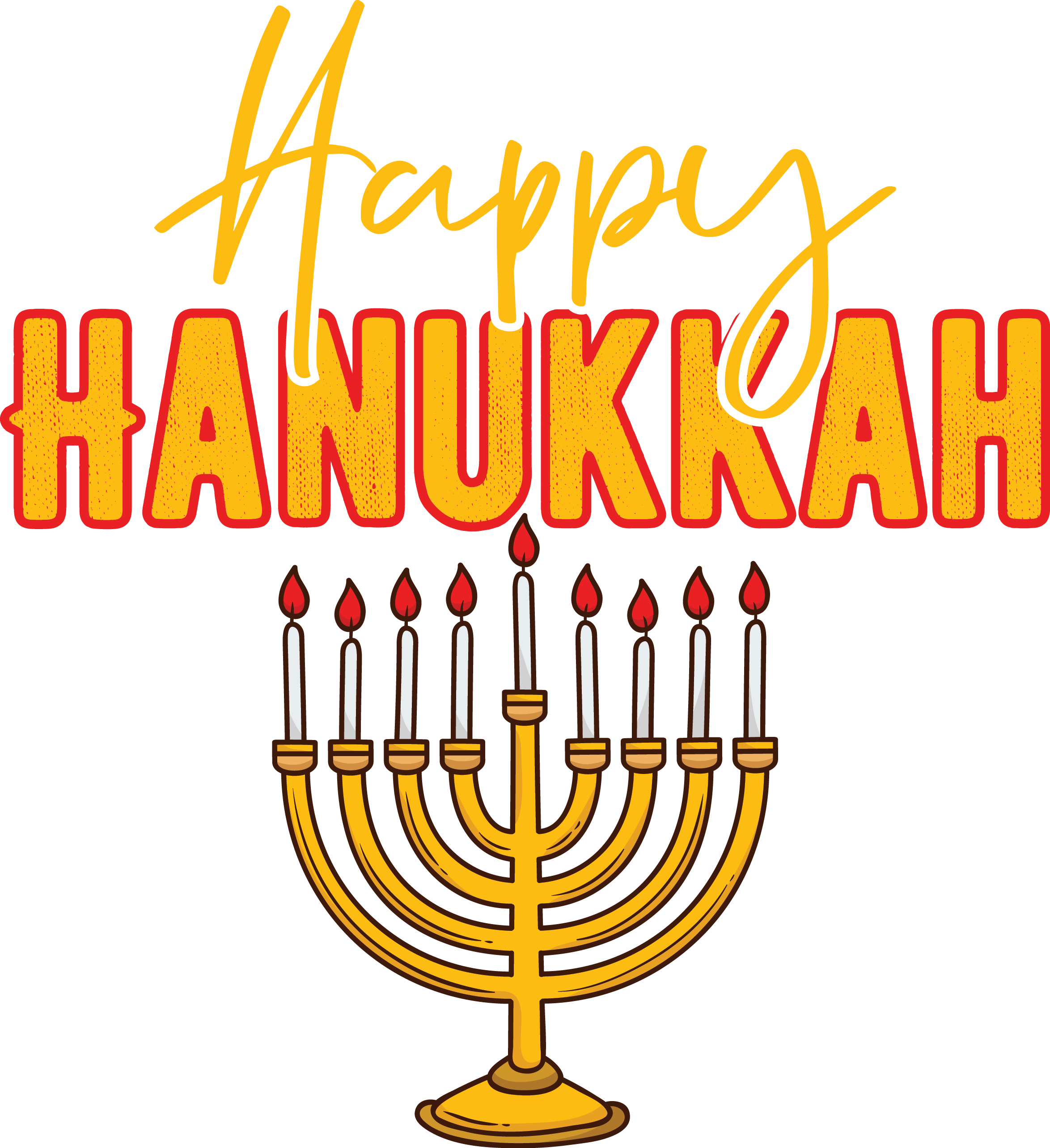 Hanukkah DTF Transfers Ready To press Adult Size - Panda DTF Transfers