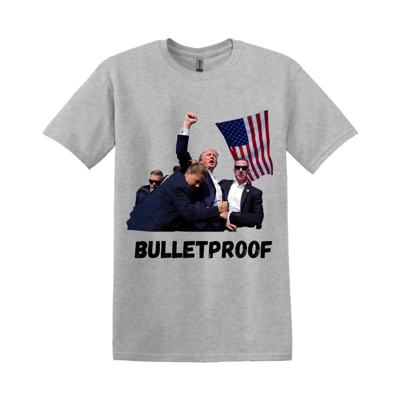 Custom Trump Rally 2024 T-Shirt Bullet Proof