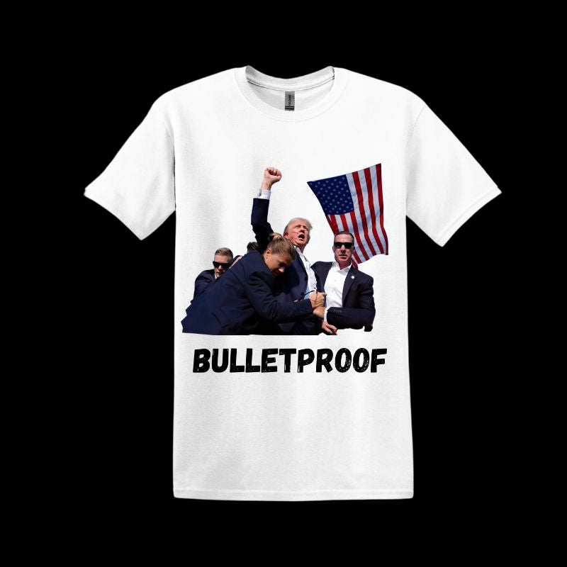 Custom Trump Rally 2024 T-Shirt Bullet Proof