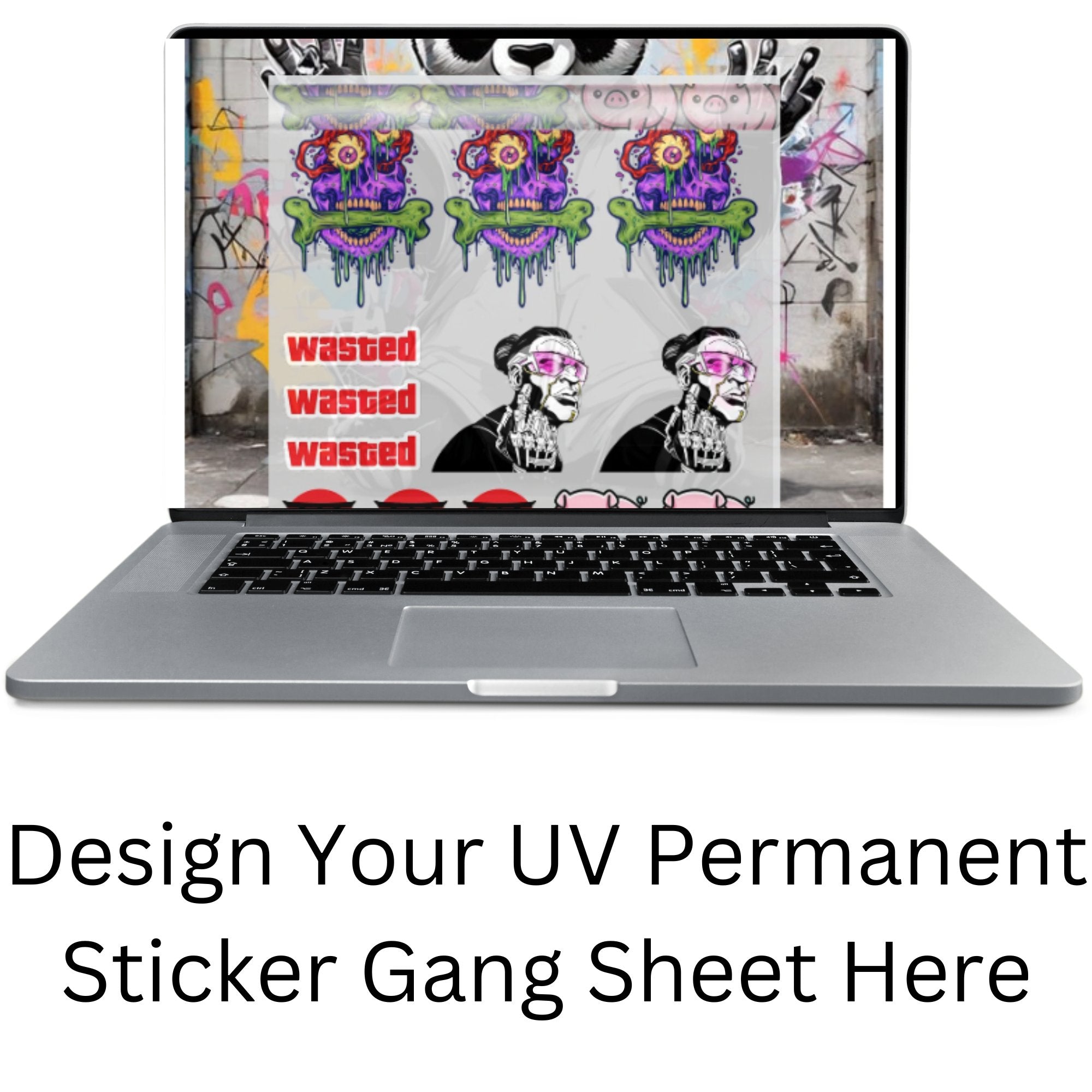 3D UV DTF Sticker Design Your Gang Sheet - Panda DTF Transfers