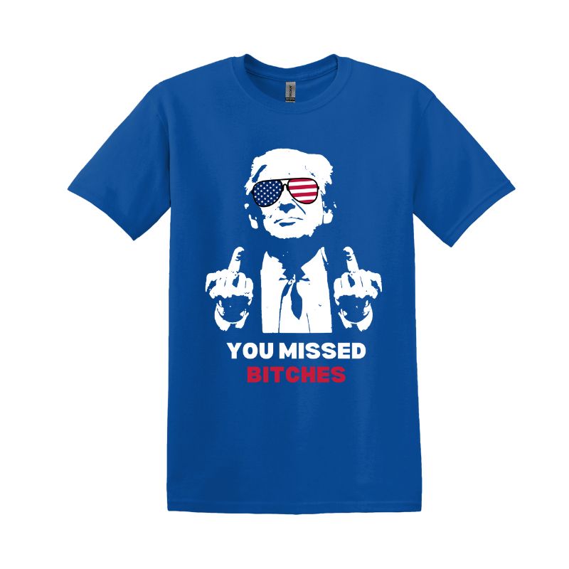 Custom Trump Rally 2024 T-Shirt "You Missed B"