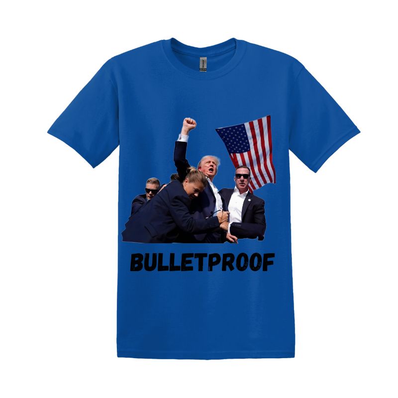 Custom Trump Rally 2024 T-Shirt Bullet Proof