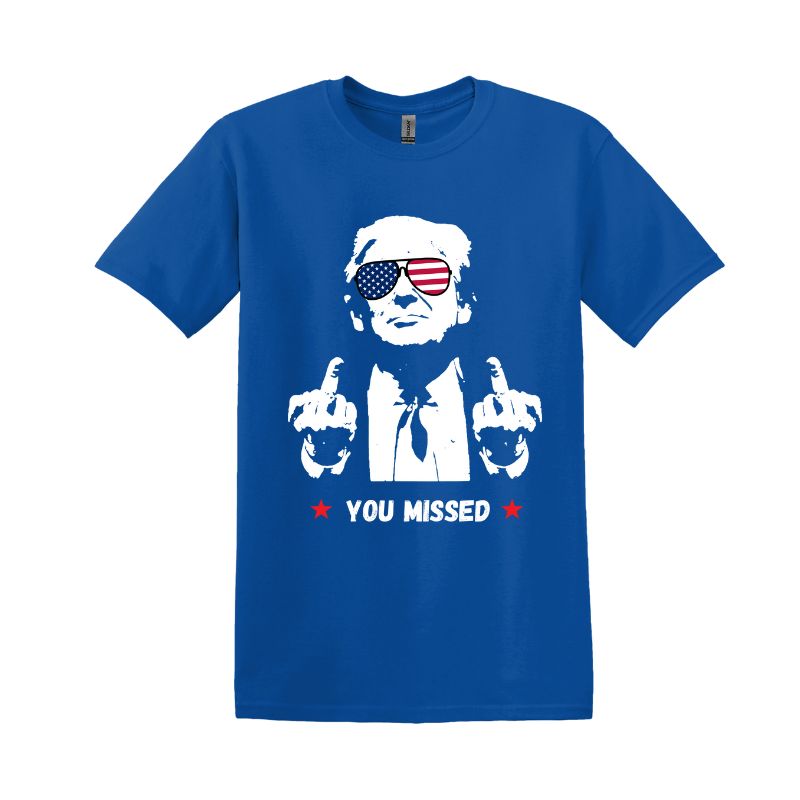 Custom Trump Rally 2024 T-Shirt "You Missed"