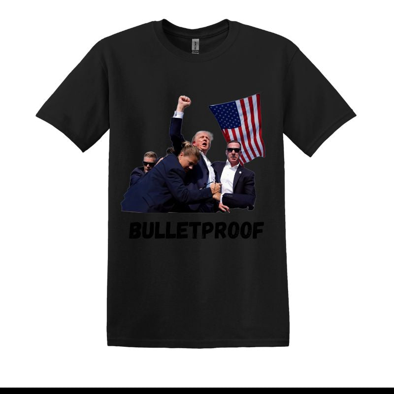 Custom Trump Rally 2024 T-Shirt Bullet Proof