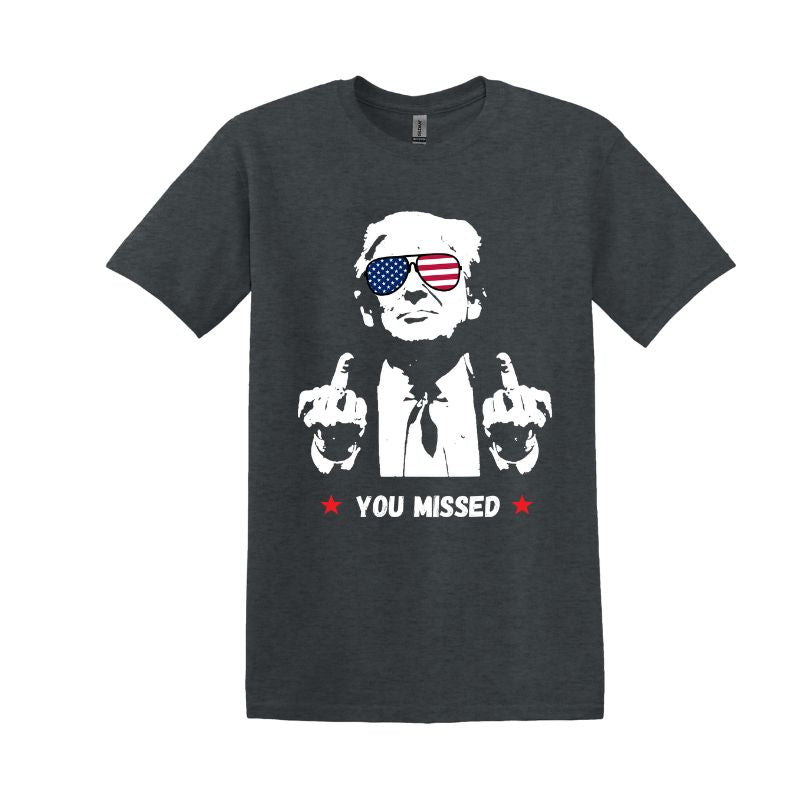 Custom Trump Rally 2024 T-Shirt "You Missed"