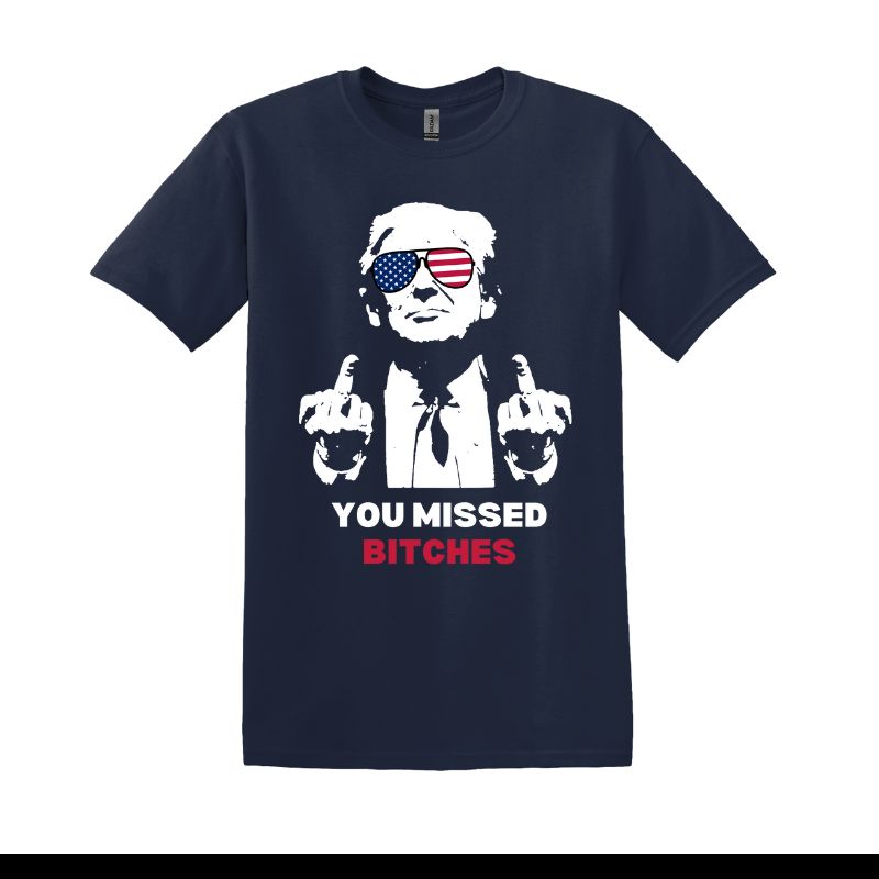 Custom Trump Rally 2024 T-Shirt "You Missed B"