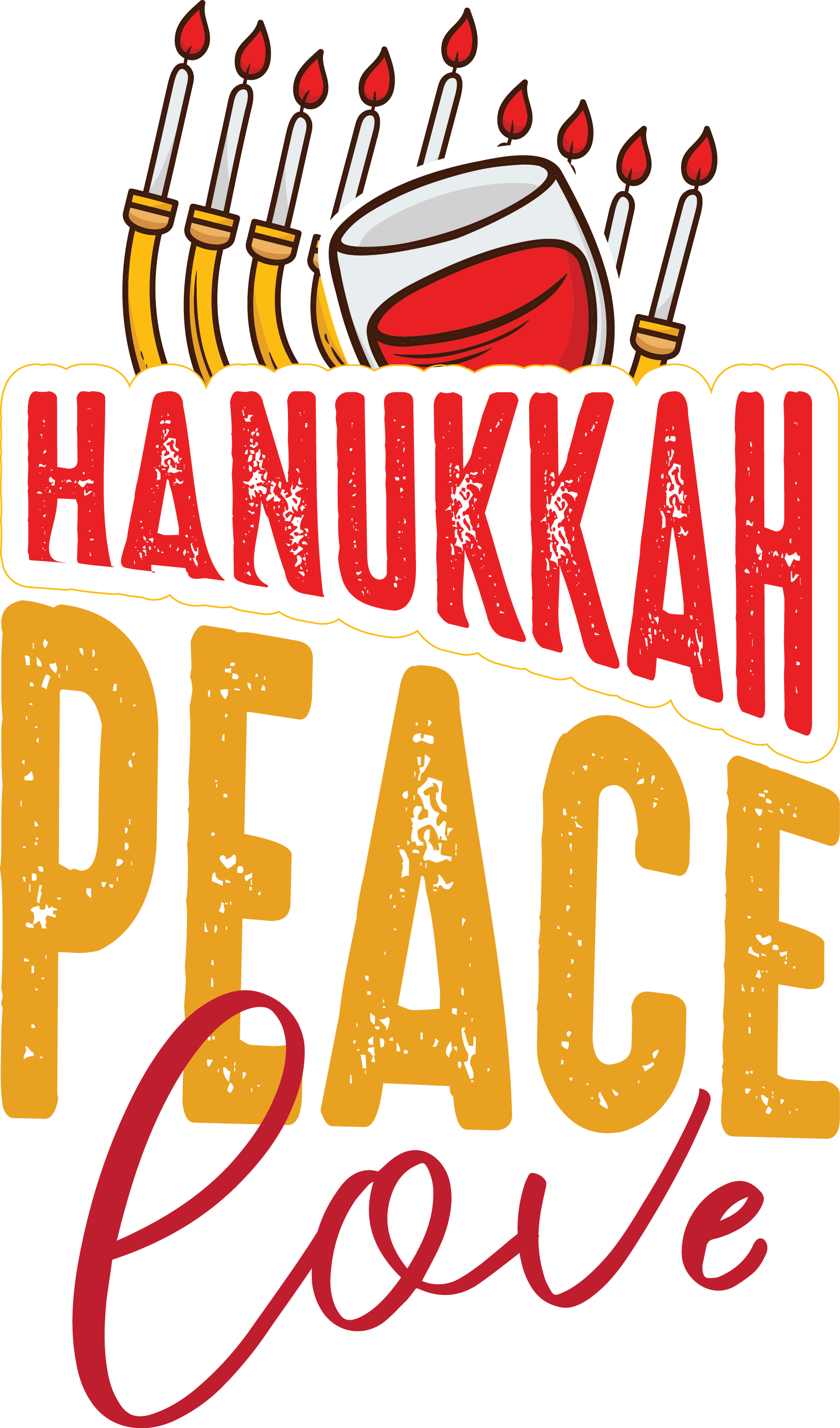 Hanukkah DTF Transfers Ready To press Adult Size