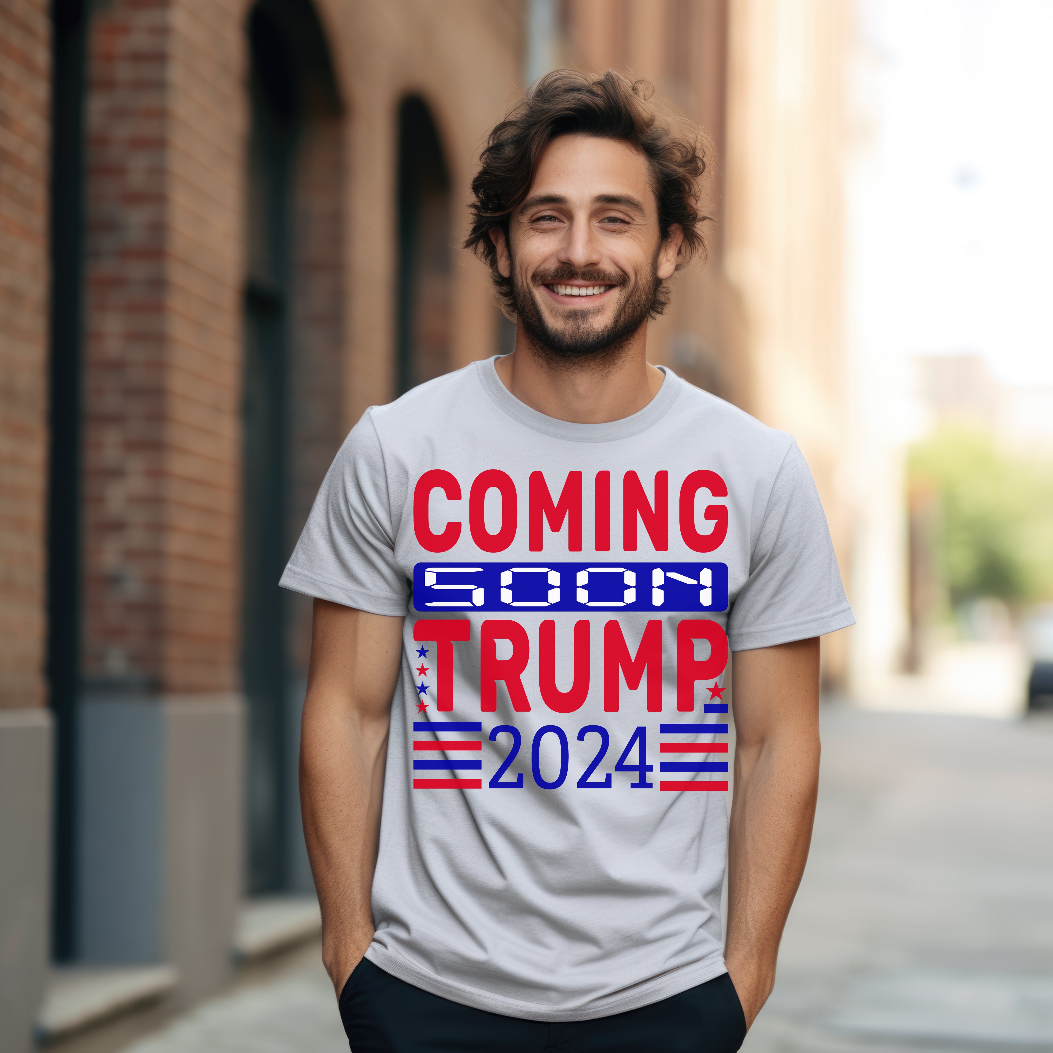 Coming Soon Trump 2024  Custom T-Shirt Trump 2024