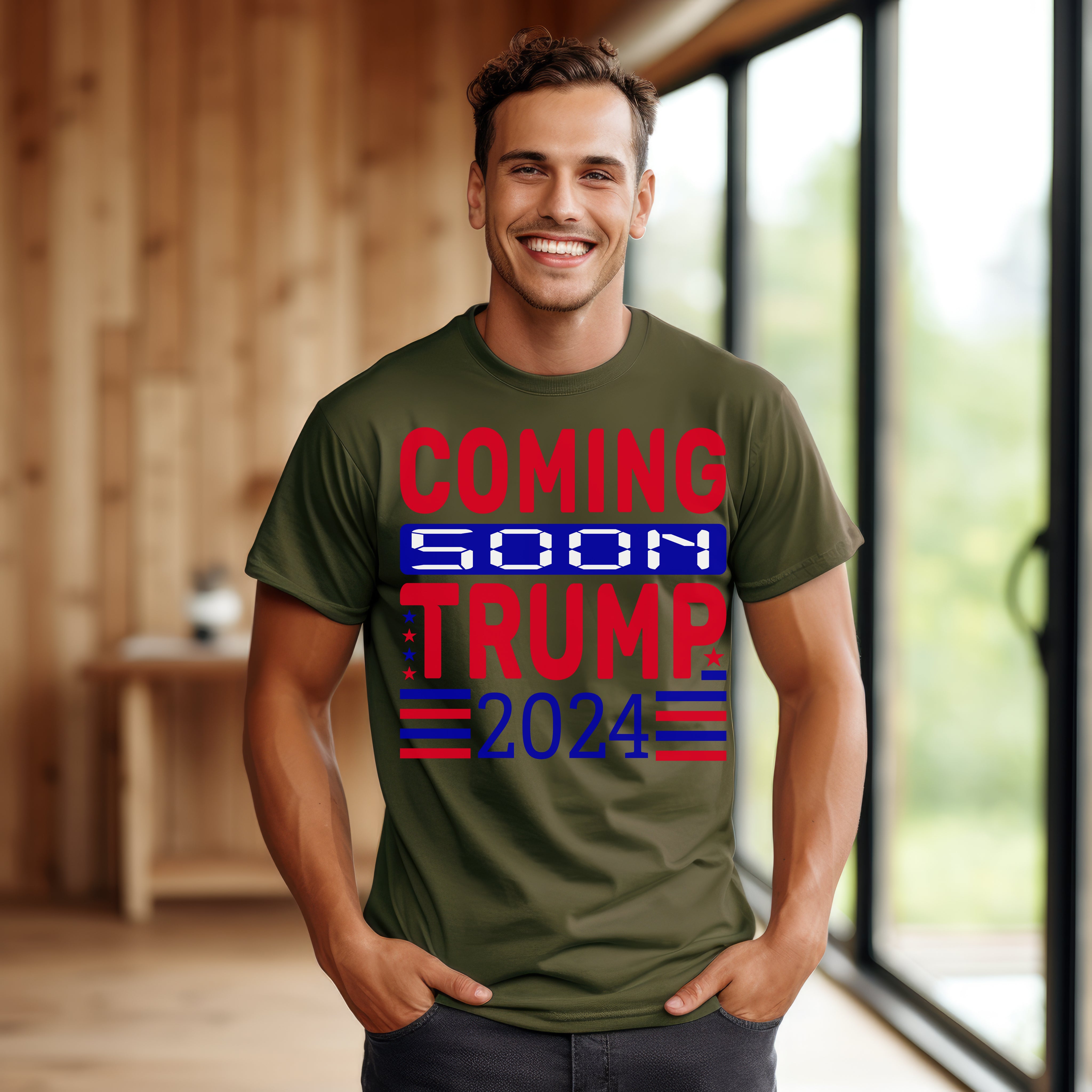 Coming Soon Trump 2024  Custom T-Shirt Trump 2024