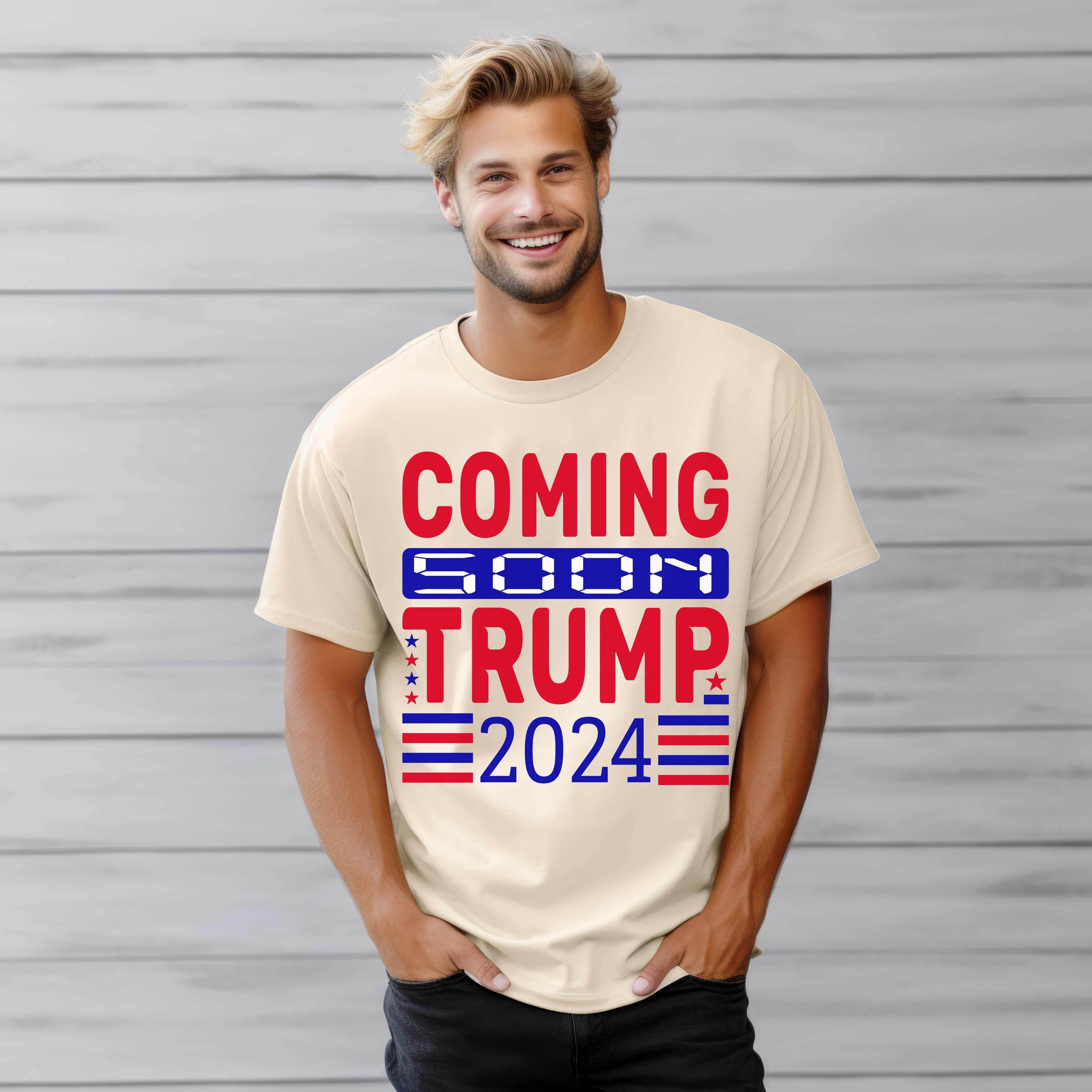 Coming Soon Trump 2024  Custom T-Shirt Trump 2024