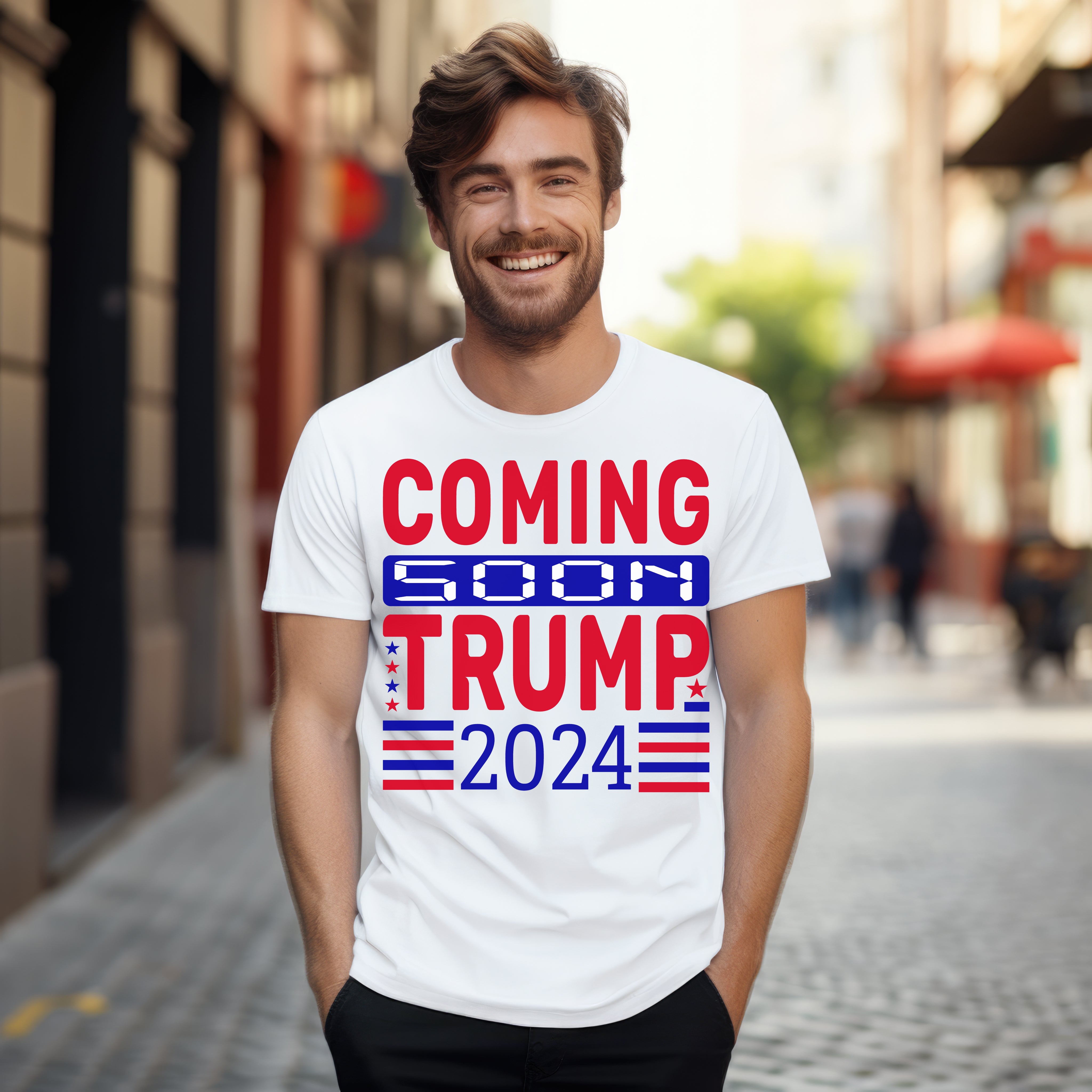 Coming Soon Trump 2024  Custom T-Shirt Trump 2024