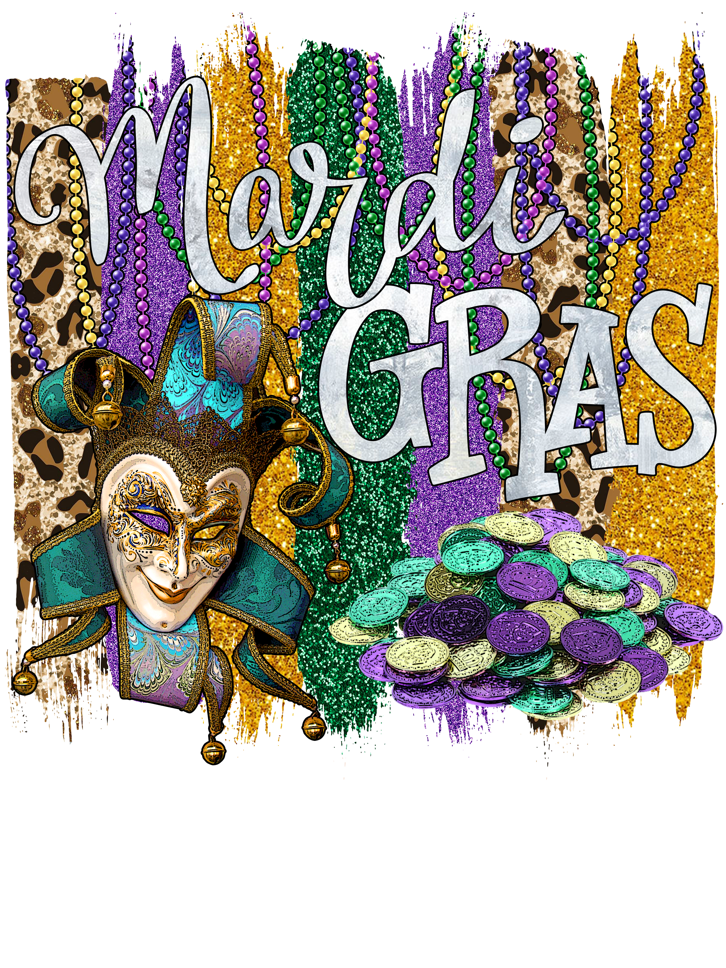 Mardi Gras DTF Ready To Press (70 Designs To Choose From) - Panda DTF Transfers