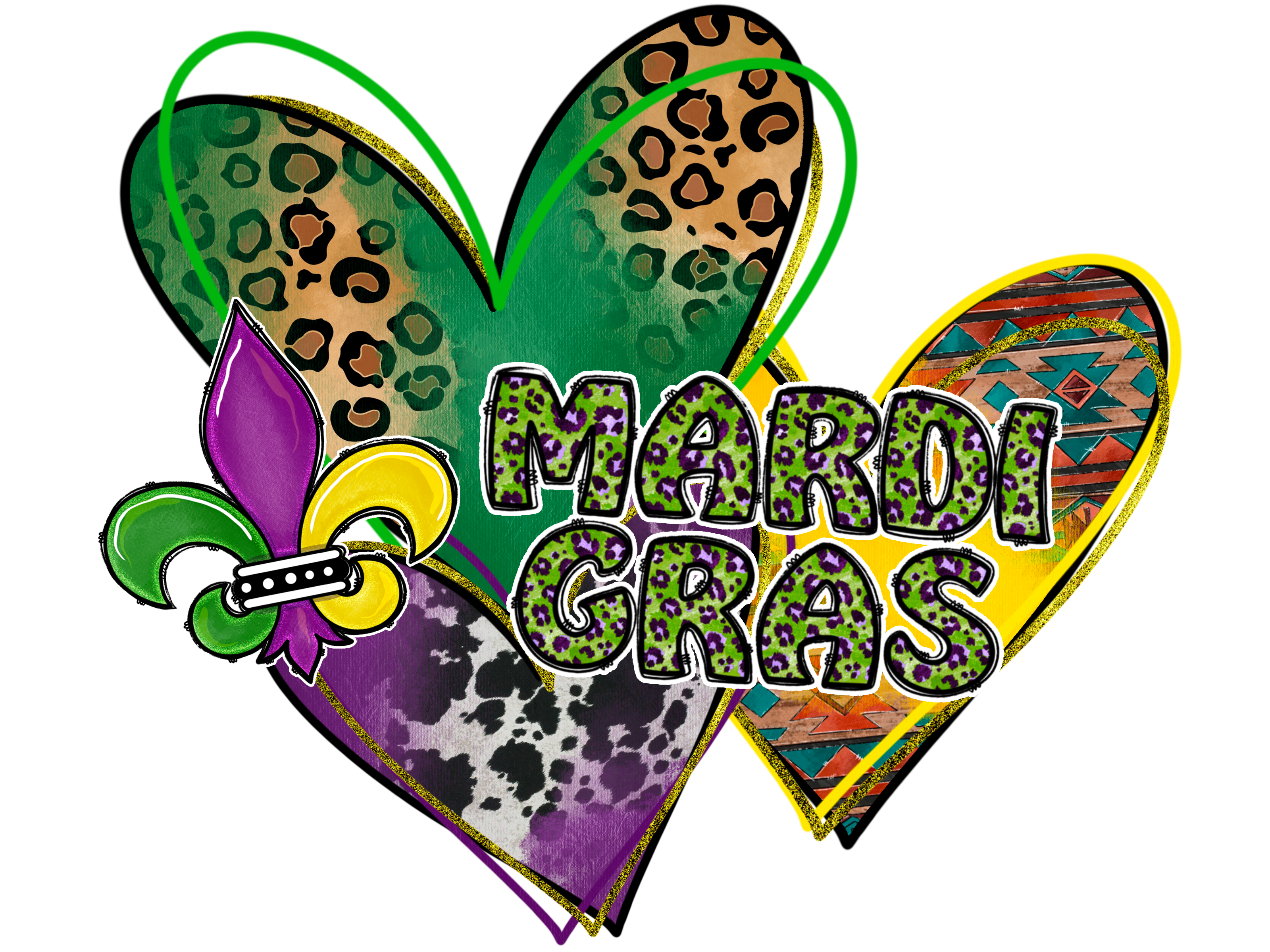 Mardi Gras DTF Ready To Press (70 Designs To Choose From) - Panda DTF Transfers