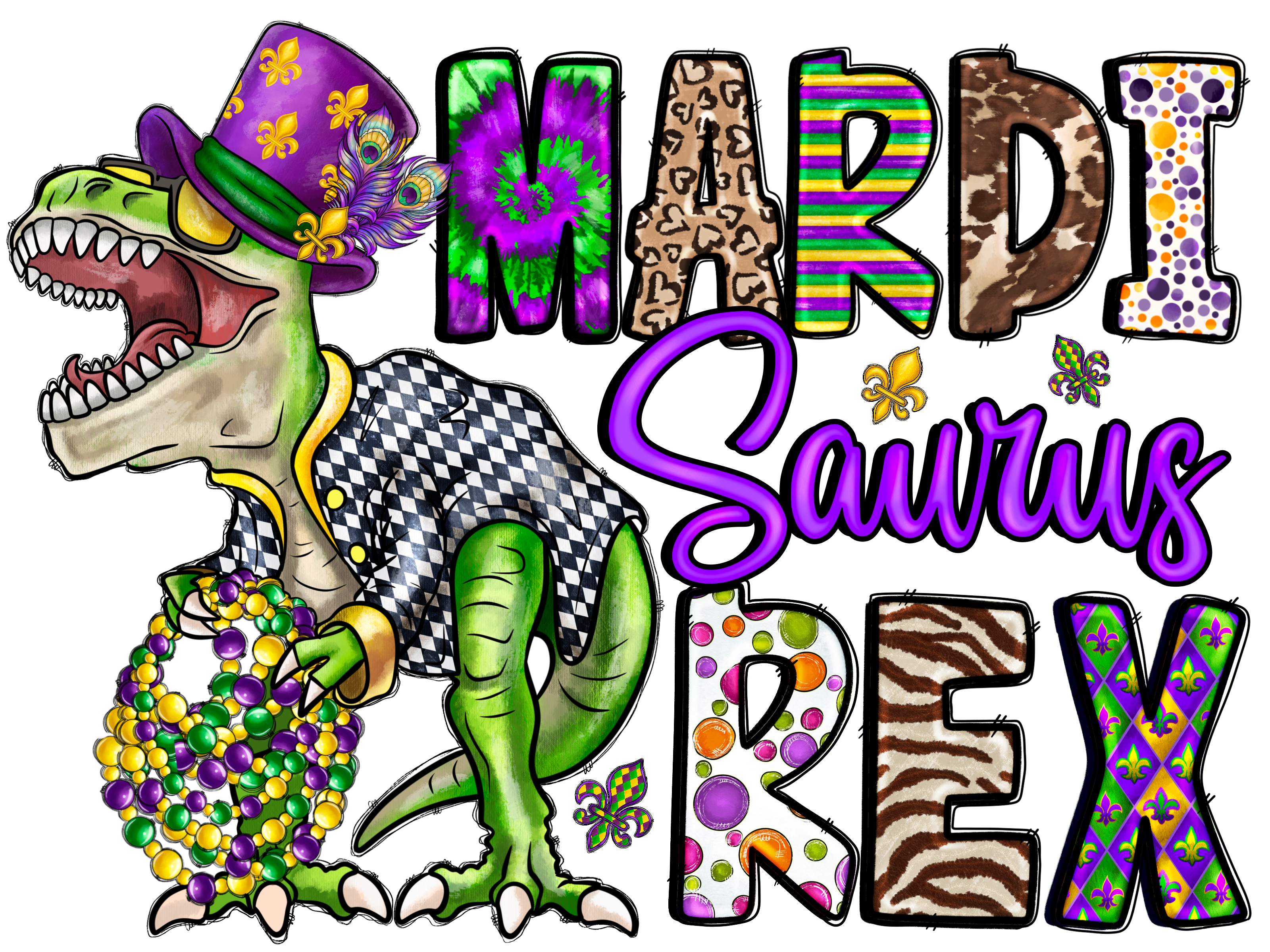 Mardi Gras DTF Ready To Press (70 Designs To Choose From) - Panda DTF Transfers