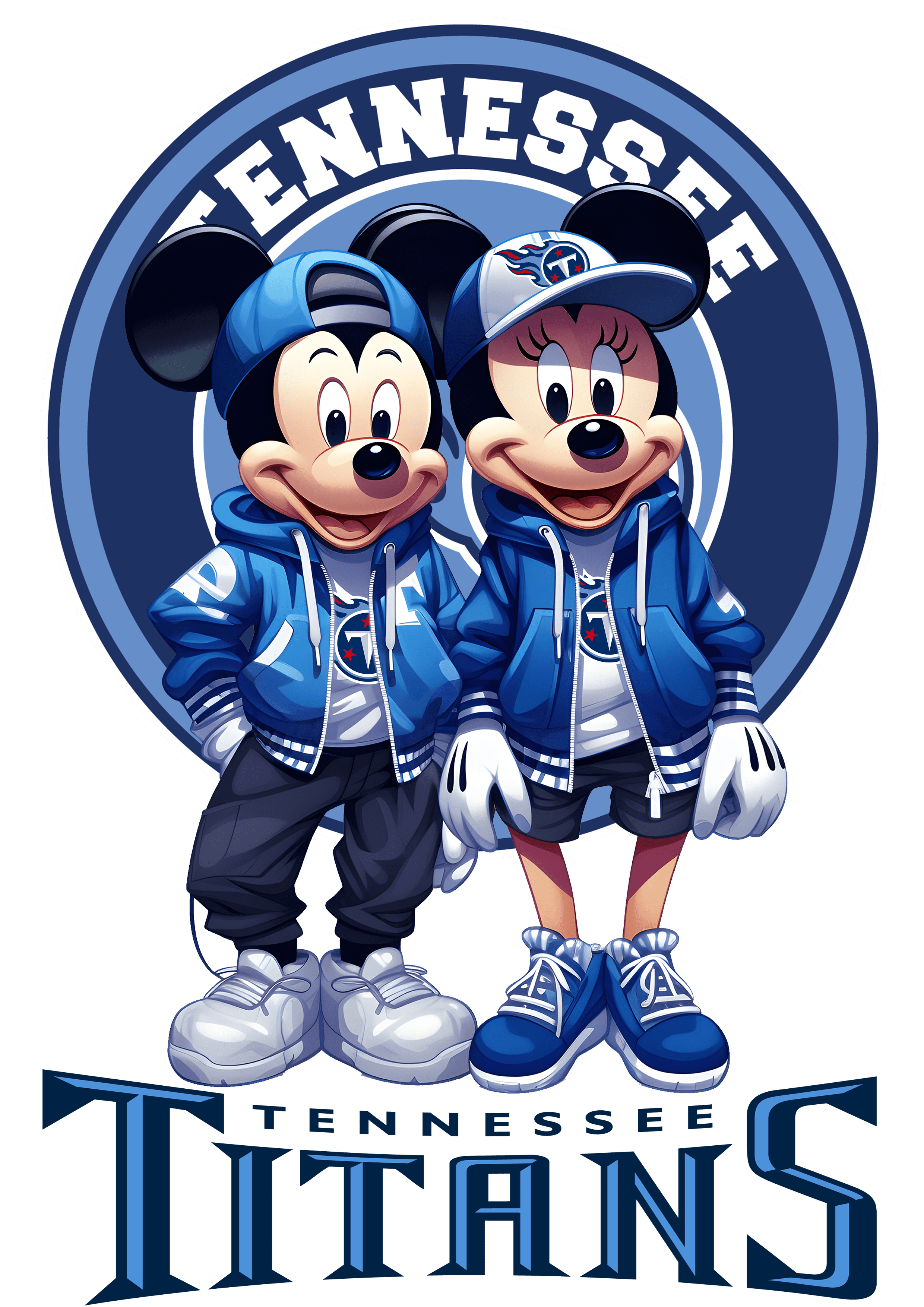 NFL All 32 Teams Mickey Minnie - Panda DTF Transfers