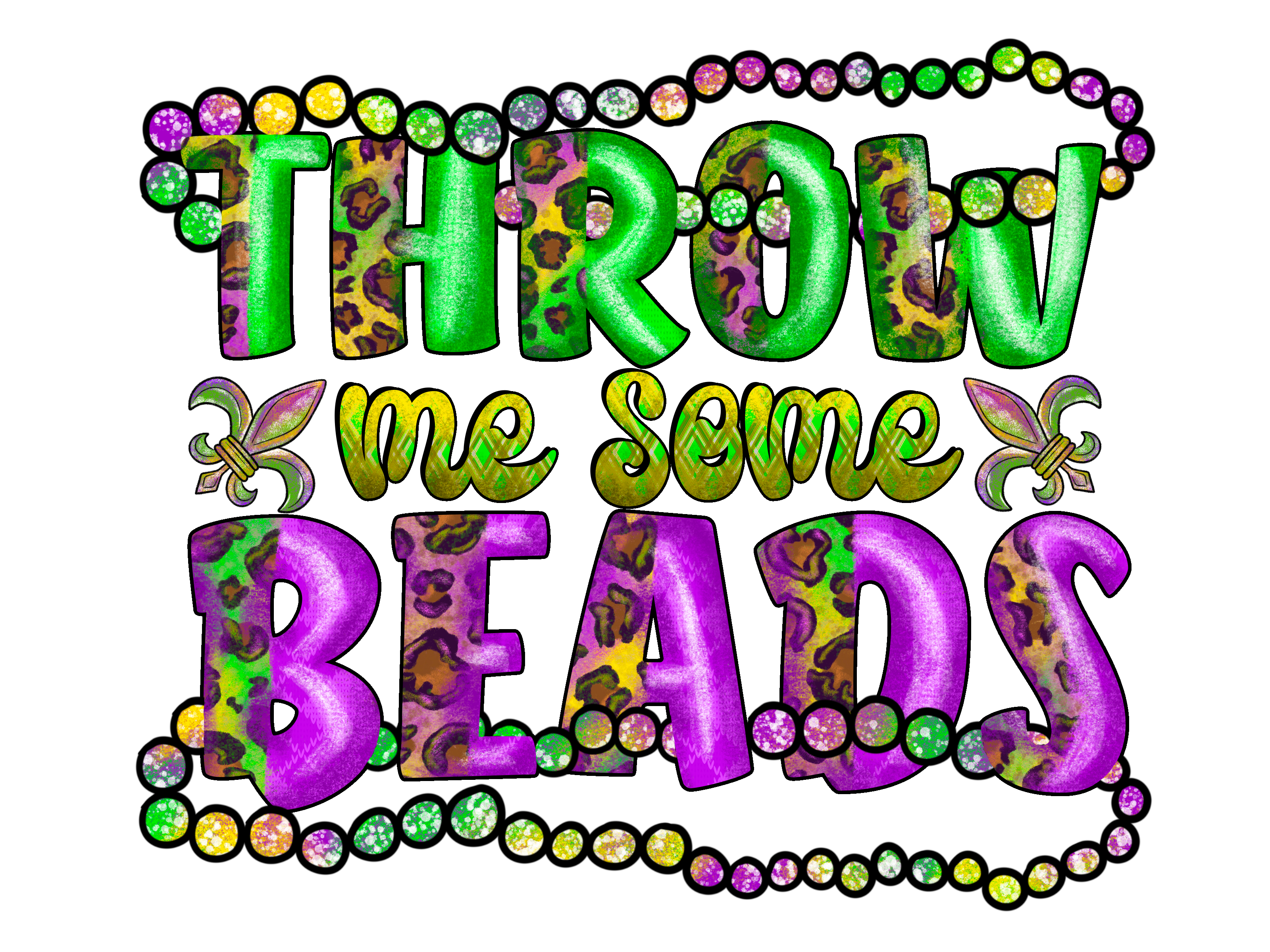 Mardi Gras DTF Ready To Press (70 Designs To Choose From) - Panda DTF Transfers