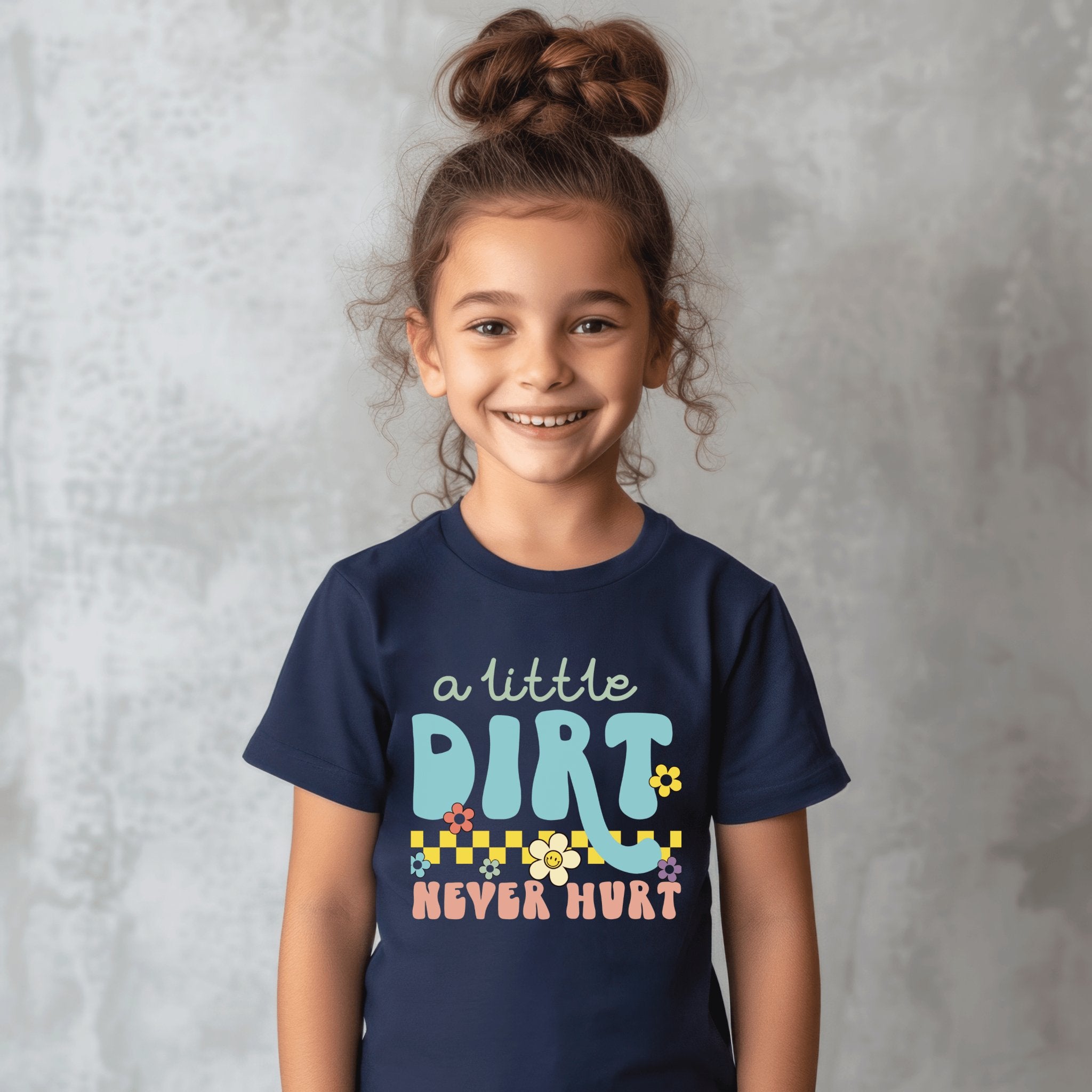 A little dirt never hurt Cute girls t-shirt - Panda DTF Transfers