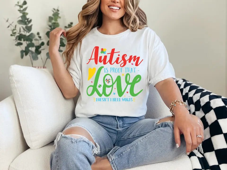 Autism Awareness T-Shirt - Design Your Own with over 50 options - Panda DTF Transfers