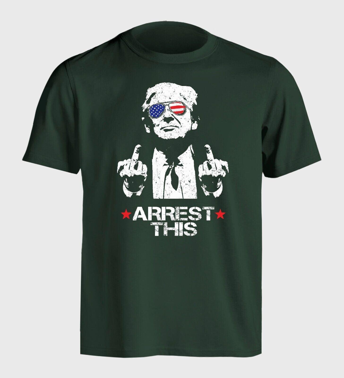 Donald Trump Arrest This Funny T-Shirt 2024 Elections - Adults - Panda DTF Transfers