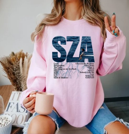 Elevate Your Style with a One Of Kind Custom SZA Sweather Crewneck - Panda DTF Transfers