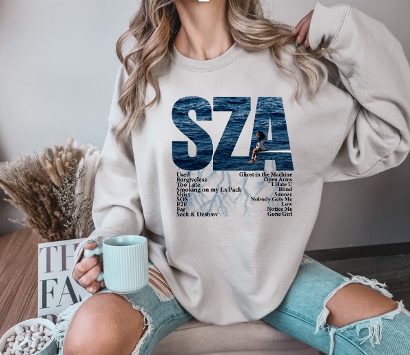 Elevate Your Style with a One Of Kind Custom SZA Sweather Crewneck - Panda DTF Transfers