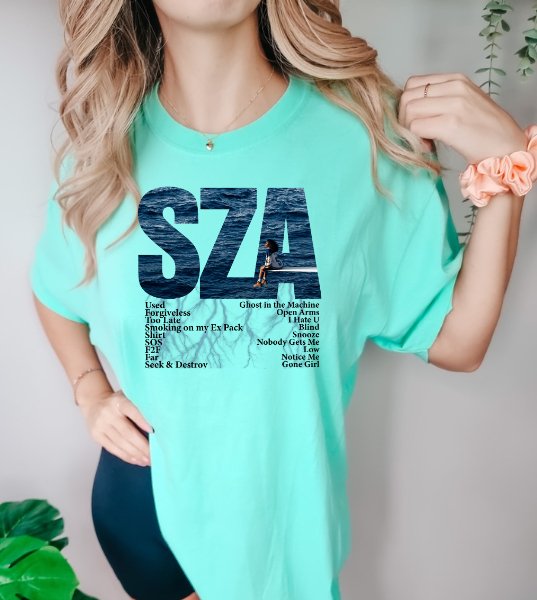 Elevate Your Style with a One Of Kind Custom SZA T-shirt - Panda DTF Transfers