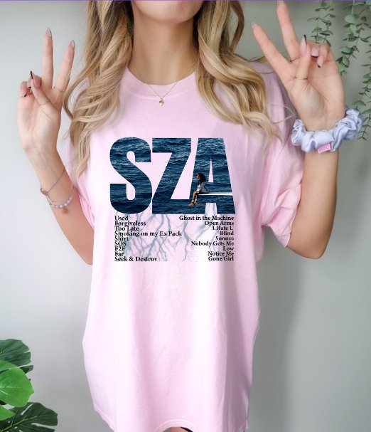 Elevate Your Style with a One Of Kind Custom SZA T-shirt - Panda DTF Transfers