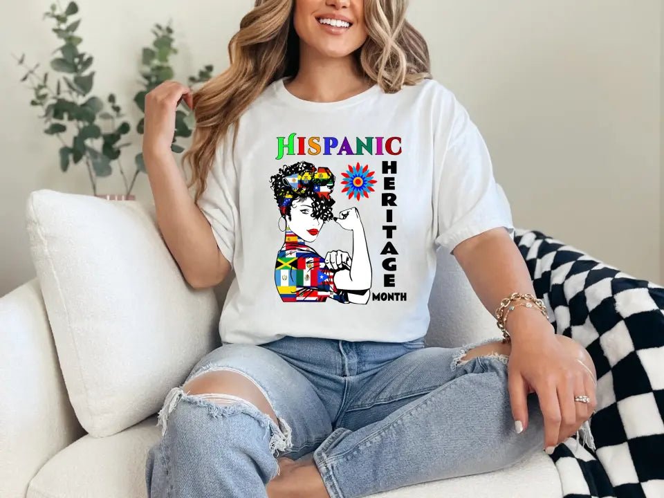 Hispanic Heritage Month Custom T Shirts 25 Custom Designs to choose from - Panda DTF Transfers