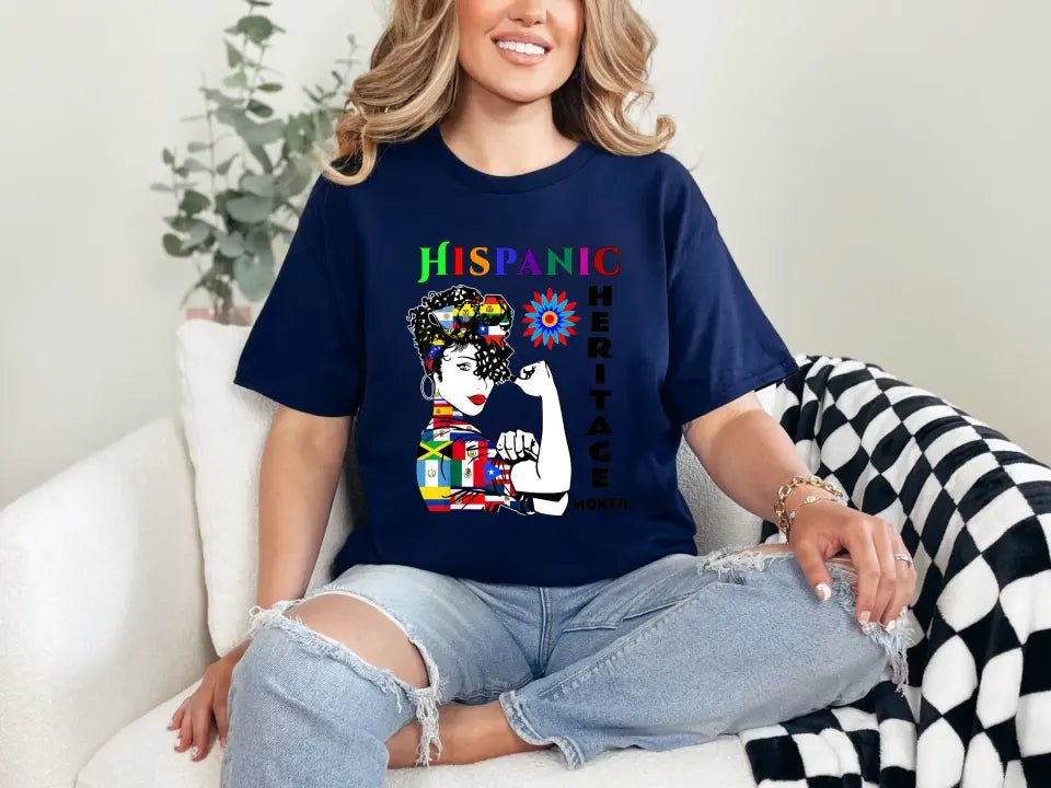 Hispanic Heritage Month Custom T Shirts 25 Custom Designs to choose from - Panda DTF Transfers