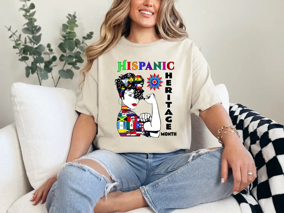 Hispanic Heritage Month Custom T Shirts 25 Custom Designs to choose from - Panda DTF Transfers