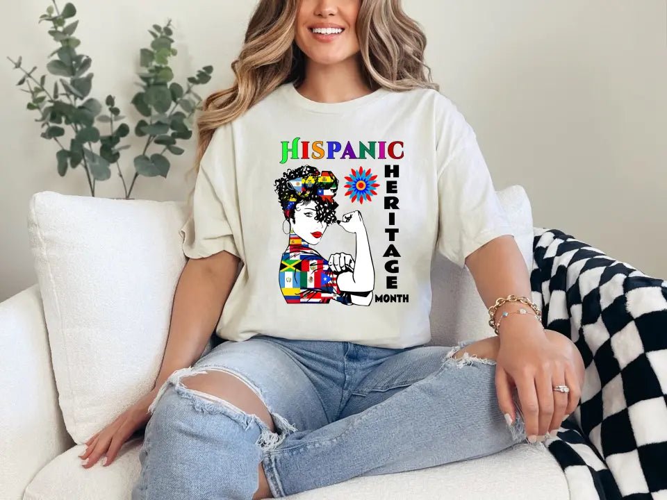 Hispanic Heritage Month Custom T Shirts 25 Custom Designs to choose from - Panda DTF Transfers