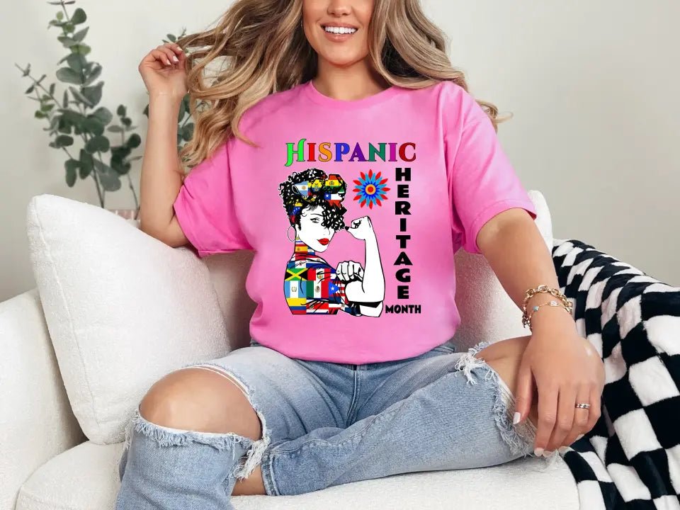 Hispanic Heritage Month Custom T Shirts 25 Custom Designs to choose from - Panda DTF Transfers