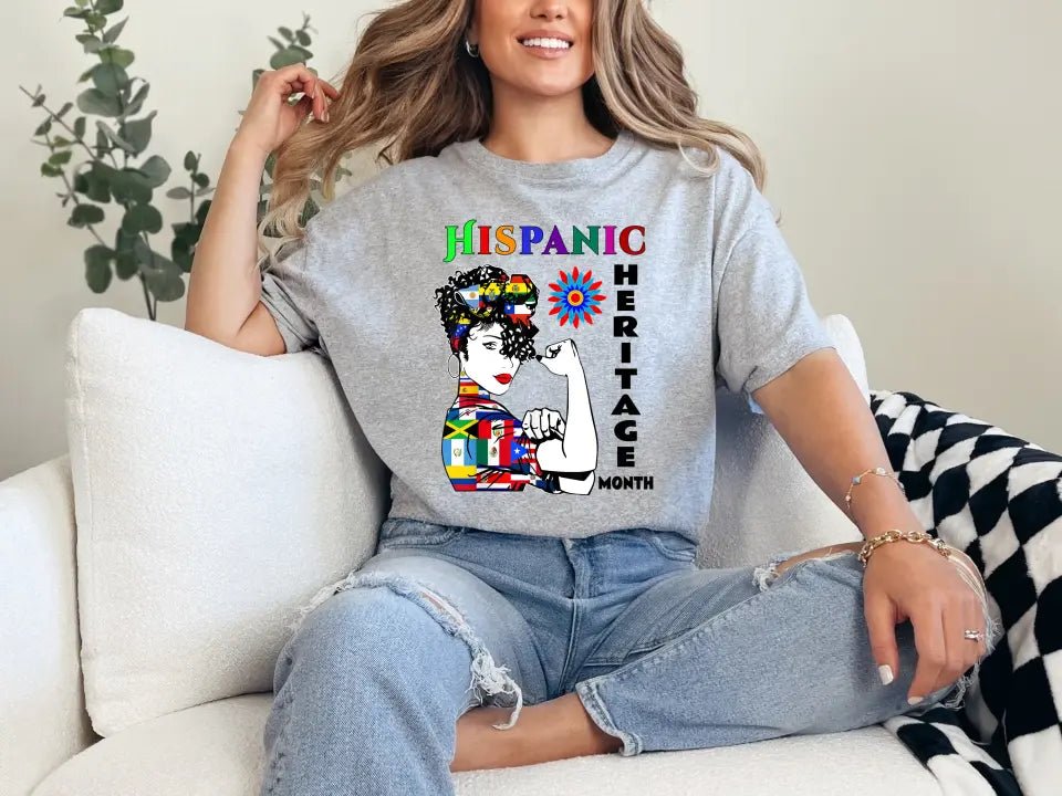 Hispanic Heritage Month Custom T Shirts 25 Custom Designs to choose from - Panda DTF Transfers