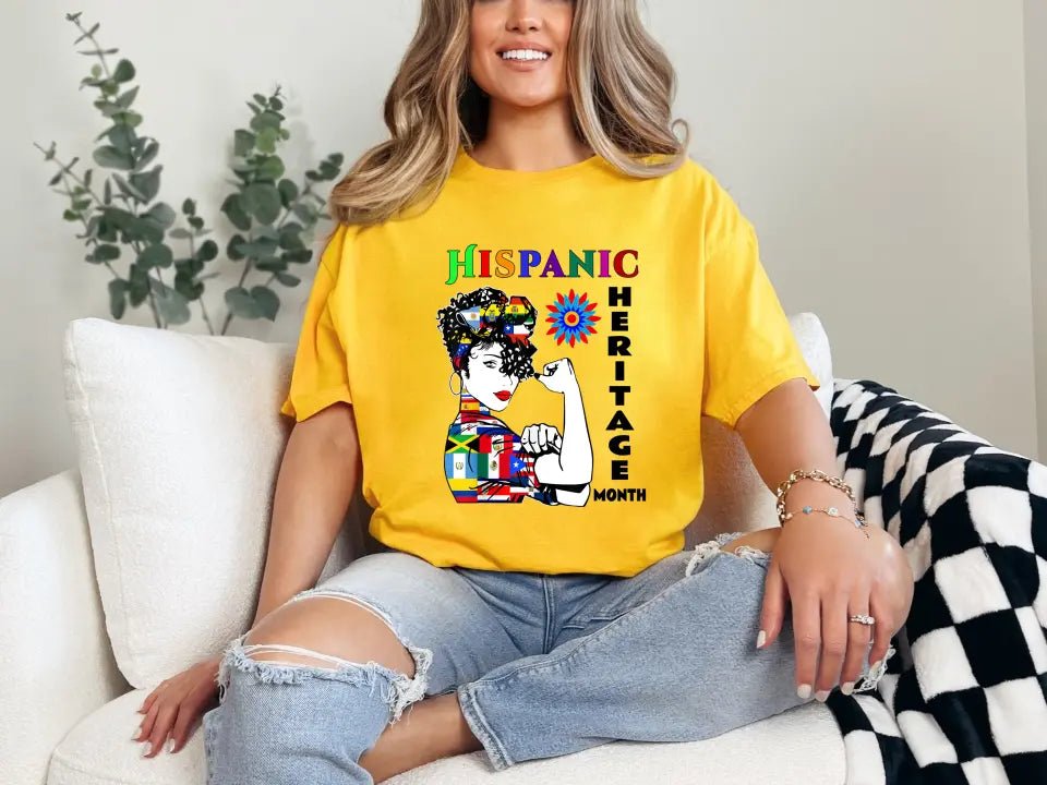 Hispanic Heritage Month Custom T Shirts 25 Custom Designs to choose from - Panda DTF Transfers