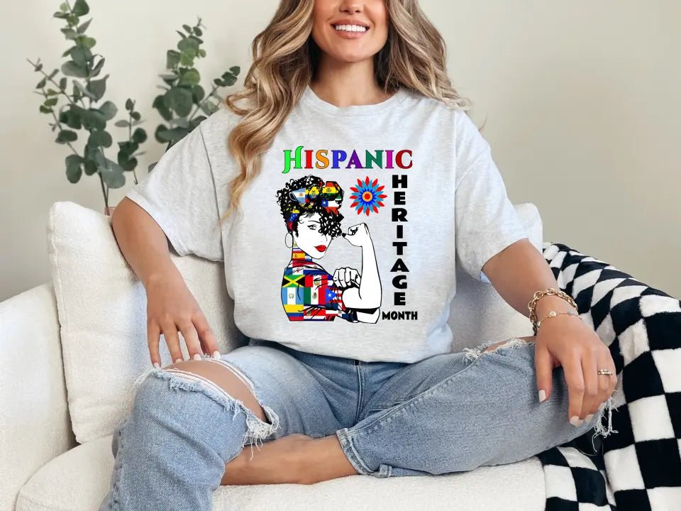 Hispanic Heritage Month Custom T Shirts 25 Custom Designs to choose from - Panda DTF Transfers