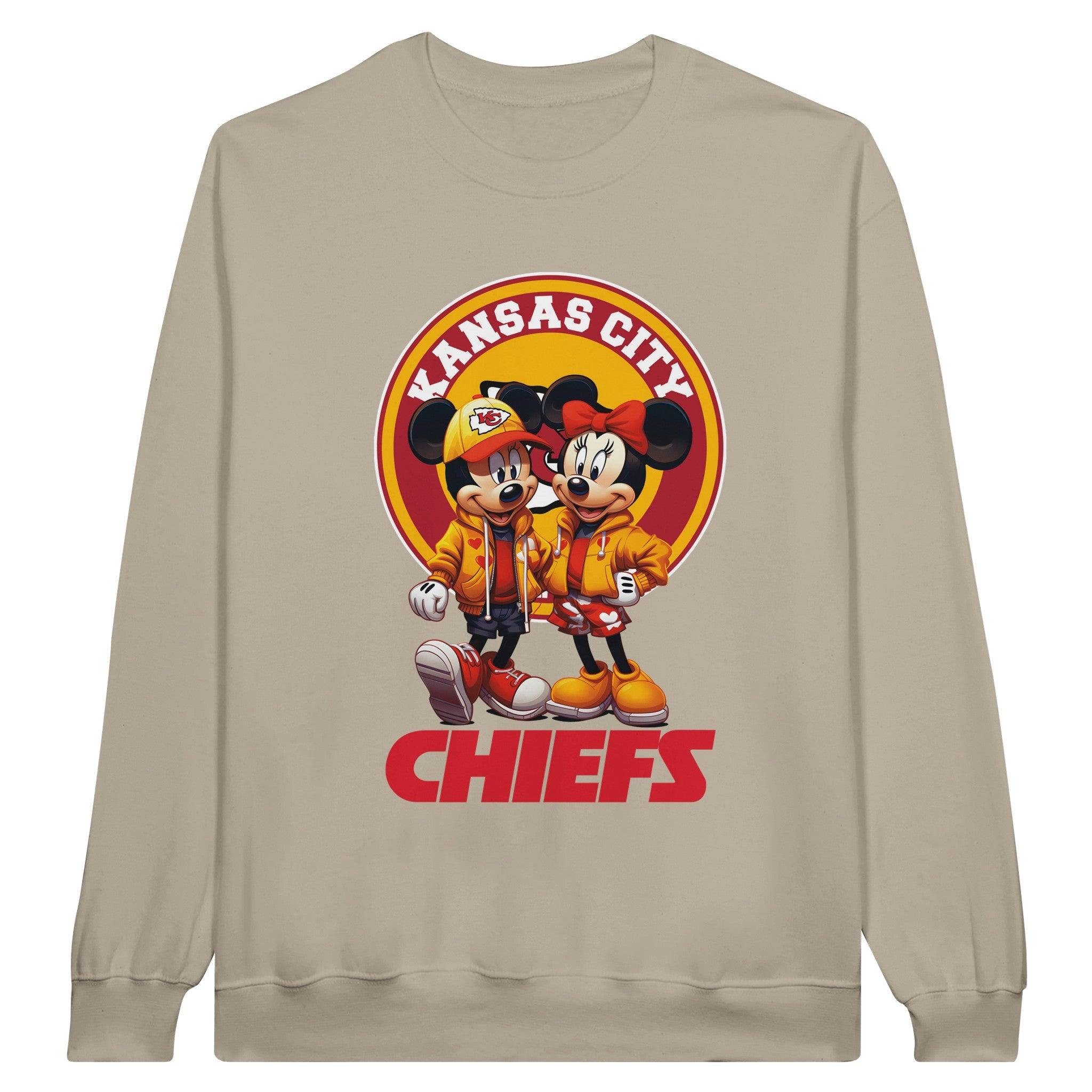 Mickey Minnie Kansas City Chiefs Classic Unisex Crewneck Sweatshirt - Panda DTF Transfers