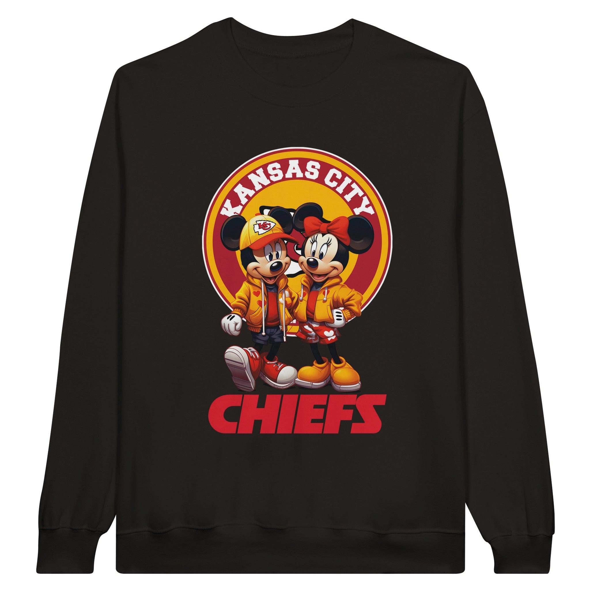 Mickey Minnie Kansas City Chiefs Classic Unisex Crewneck Sweatshirt - Panda DTF Transfers