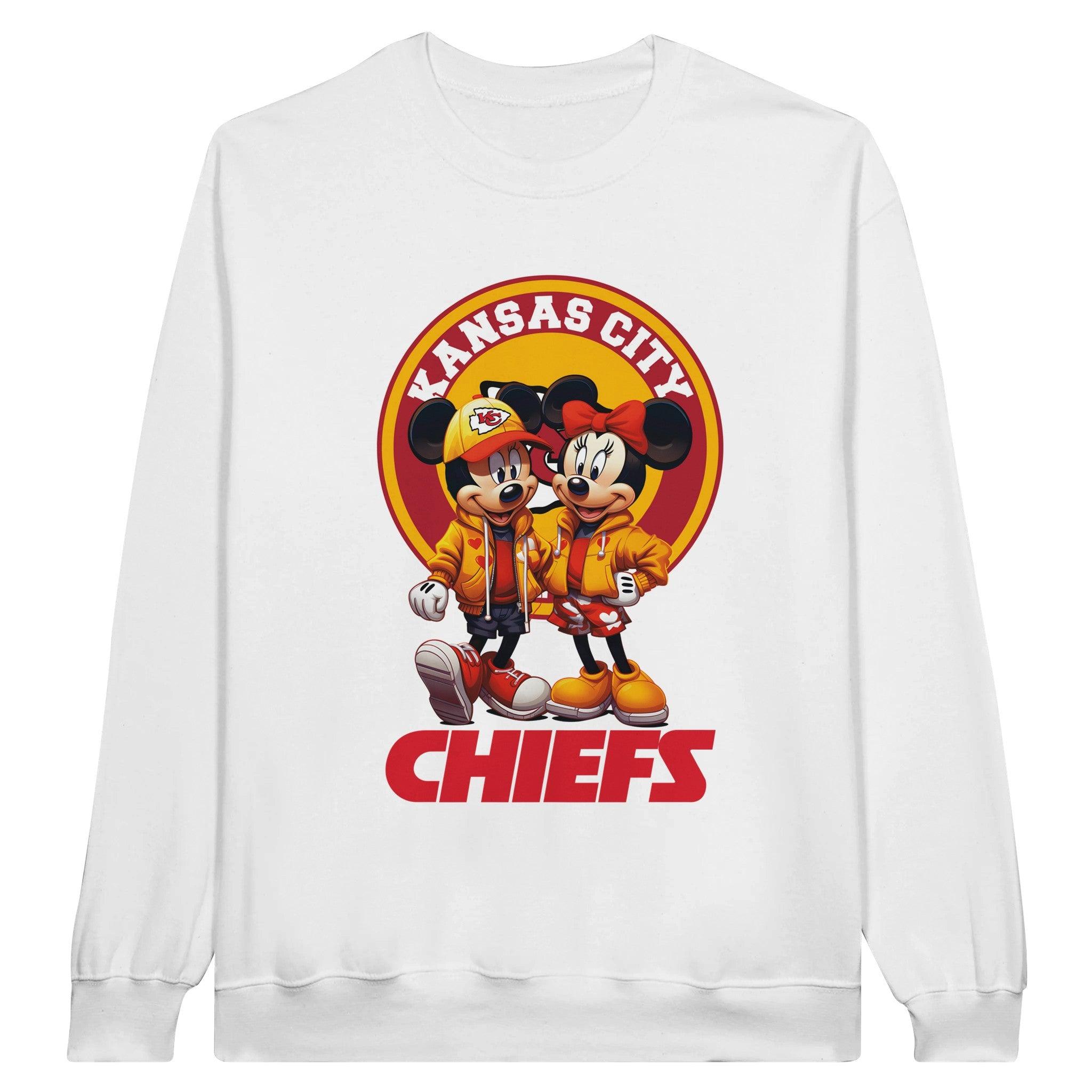 Mickey Minnie Kansas City Chiefs Classic Unisex Crewneck Sweatshirt - Panda DTF Transfers