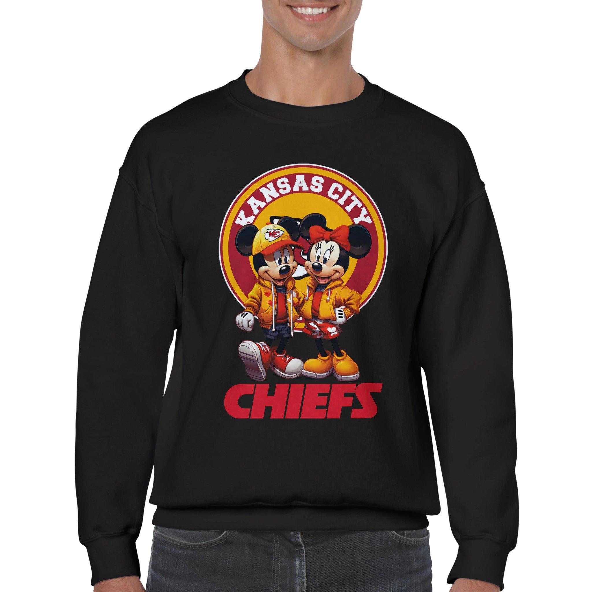 Mickey Minnie Kansas City Chiefs Classic Unisex Crewneck Sweatshirt - Panda DTF Transfers