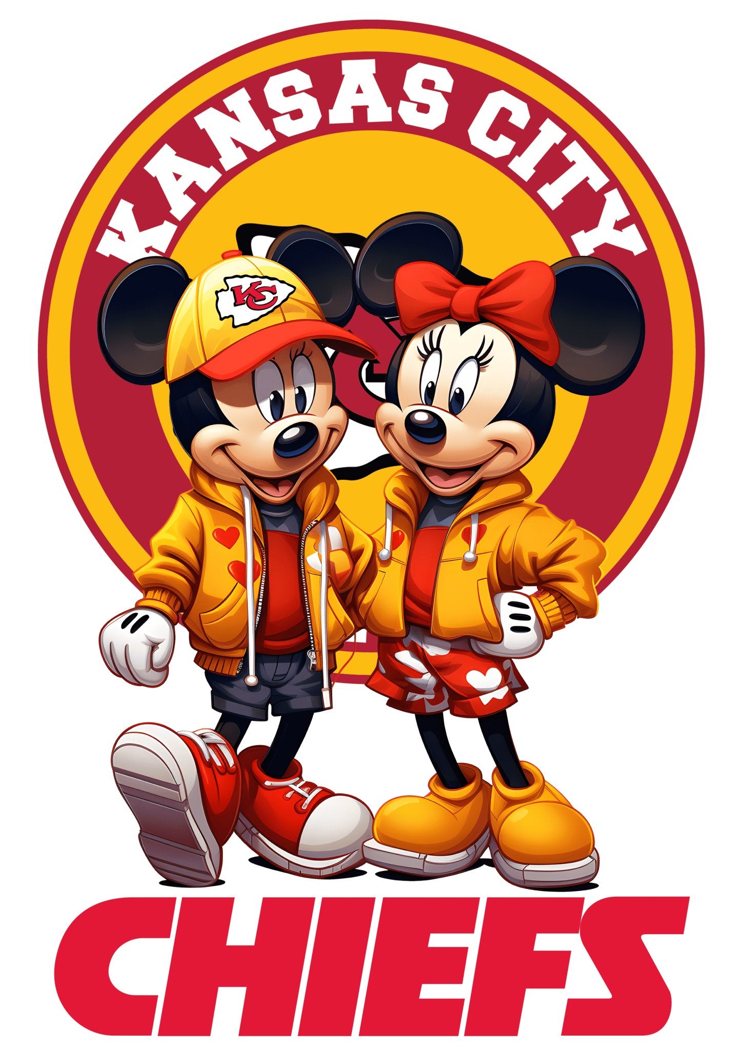 NFL All 32 Teams Mickey Minnie - Panda DTF Transfers