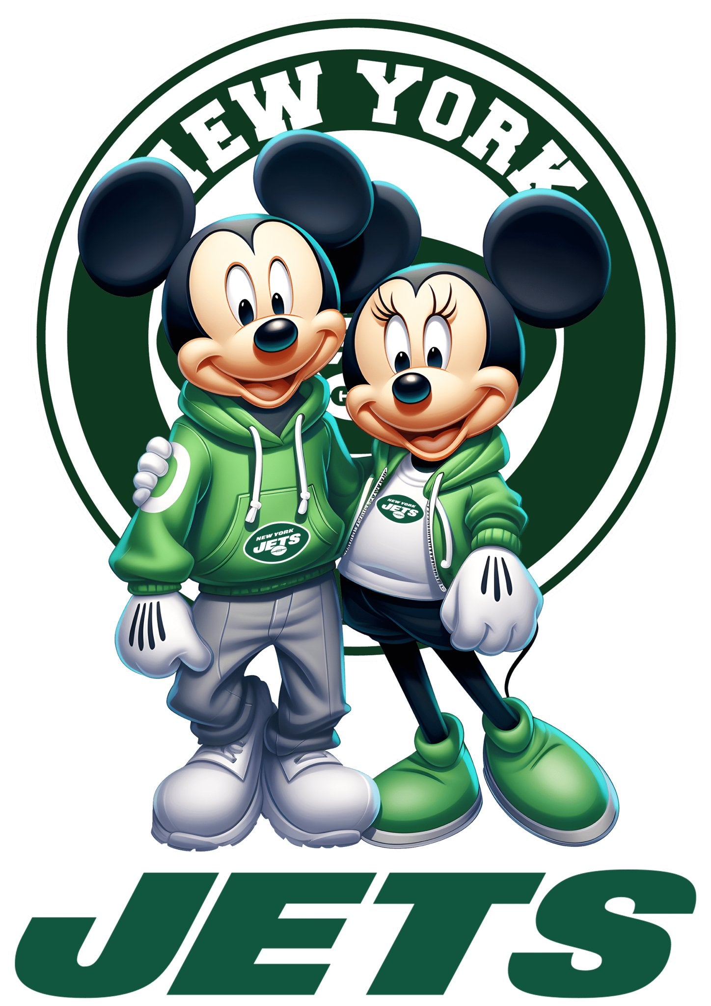 NFL All 32 Teams Mickey Minnie - Panda DTF Transfers