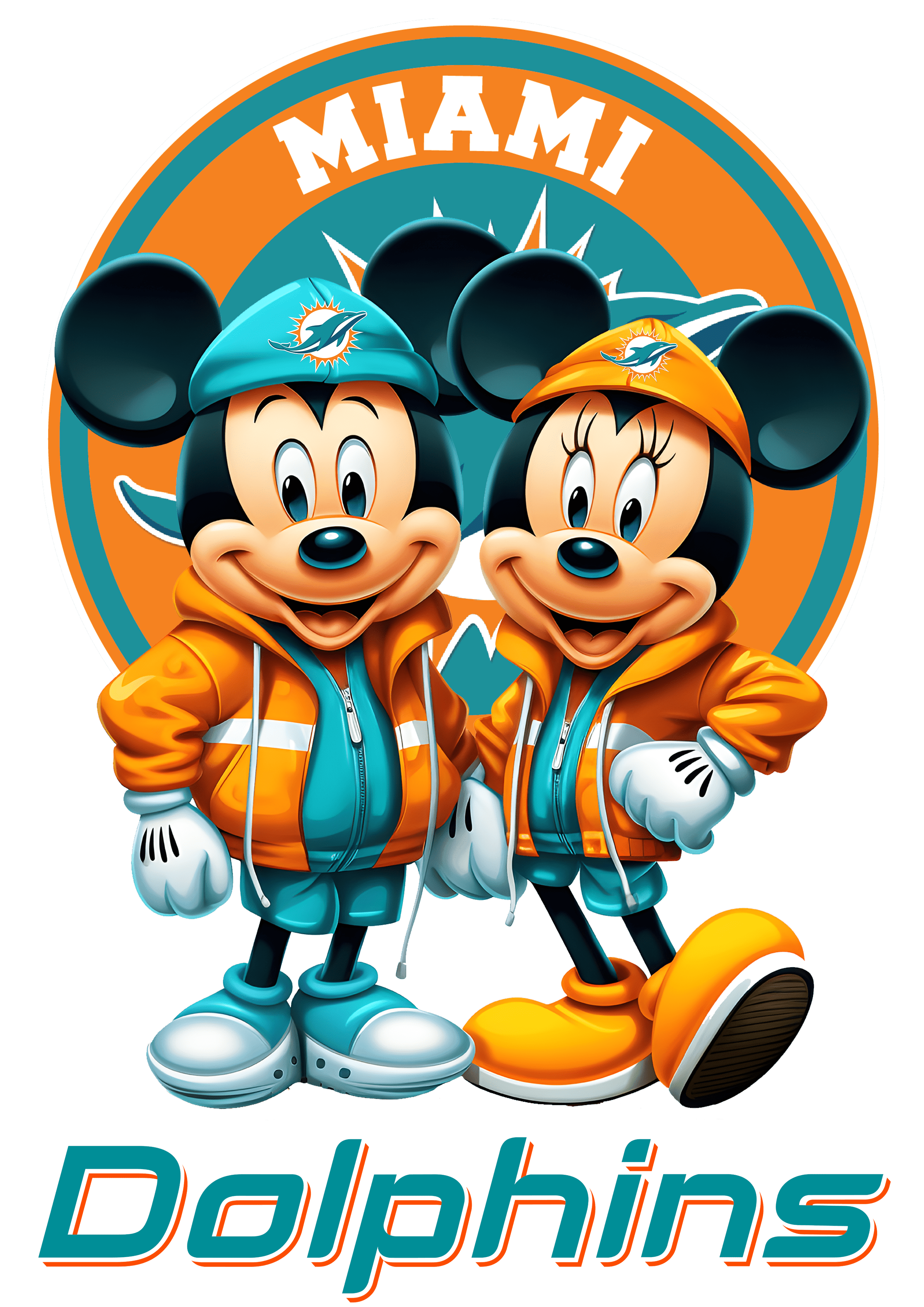 NFL All 32 Teams Mickey Minnie - Panda DTF Transfers