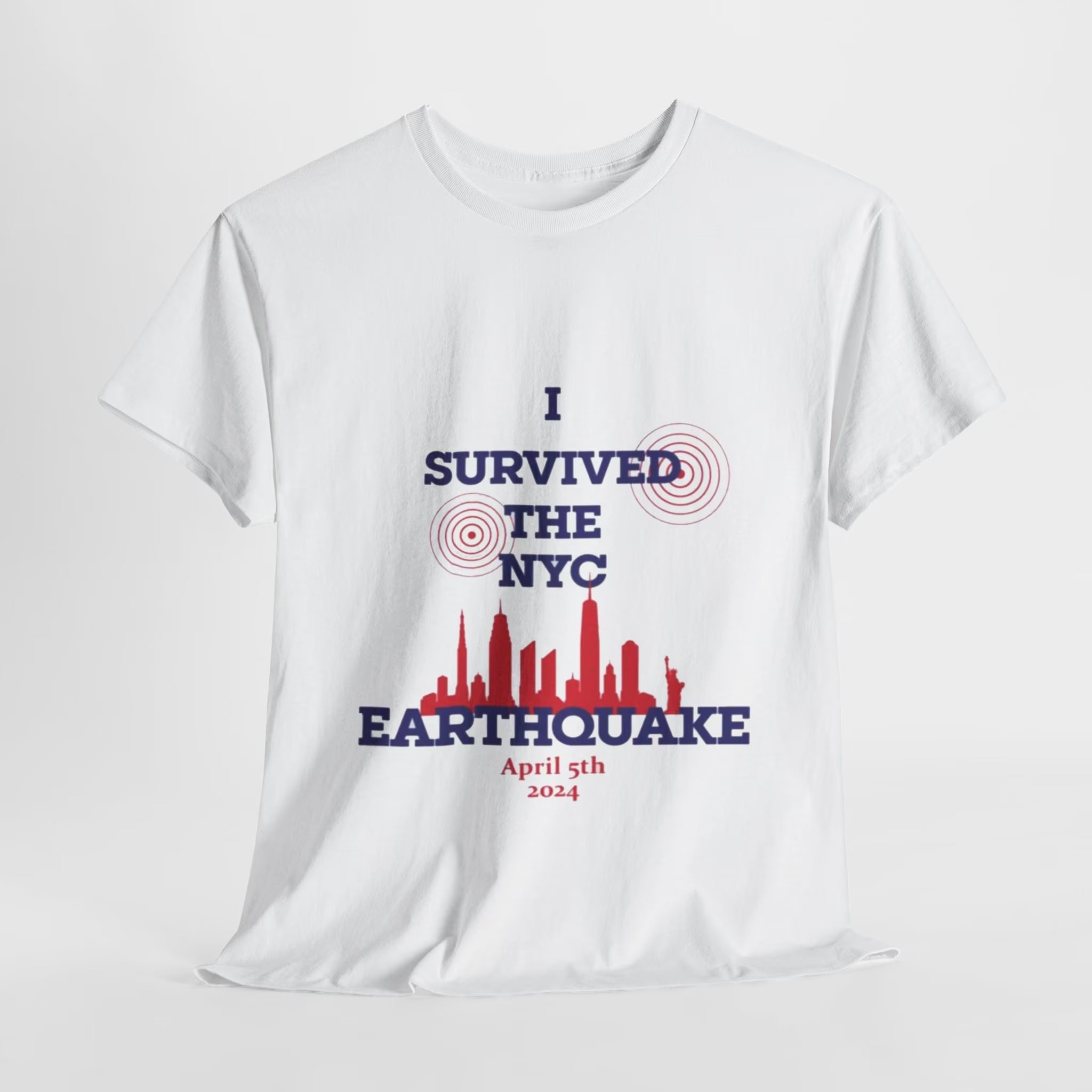 NYC Earthquake Survivor T-Shirt - April 5, 2024 (Unisex) - Panda DTF Transfers