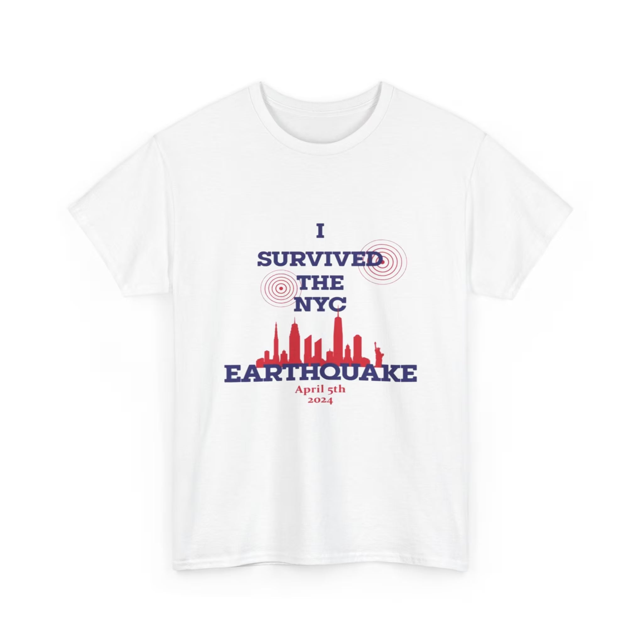 NYC Earthquake Survivor T-Shirt - April 5, 2024 (Unisex) - Panda DTF Transfers