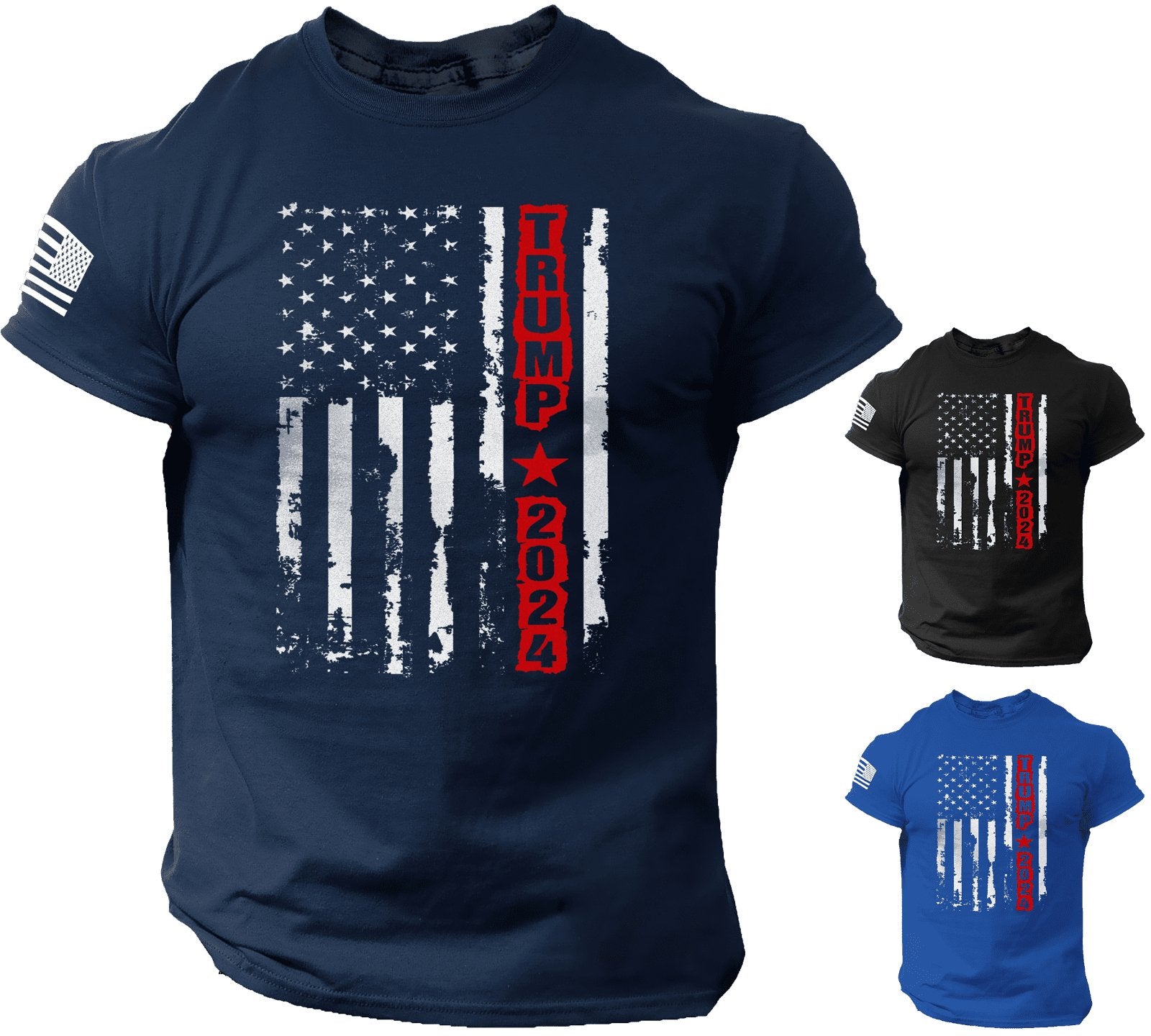 Trump 2024 T-Shirt American Flag MAGA Shirts - Panda DTF Transfers