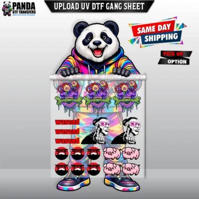 3D UV DTF Sticker Upload Your Own Gang Sheet