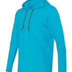 Unisex Softstyle® Lightweight Hooded Long Sleeve T-Shirt