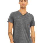 Unisex Textured Jersey V-Neck Tee
