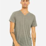 Unisex Textured Jersey V-Neck Tee